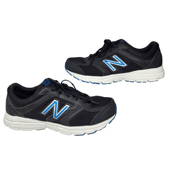 New Balance Shoes Mens 8 460 V2 Black Blue Lace Up Running Gym Workout 4E XWide - Picture 1 of 12